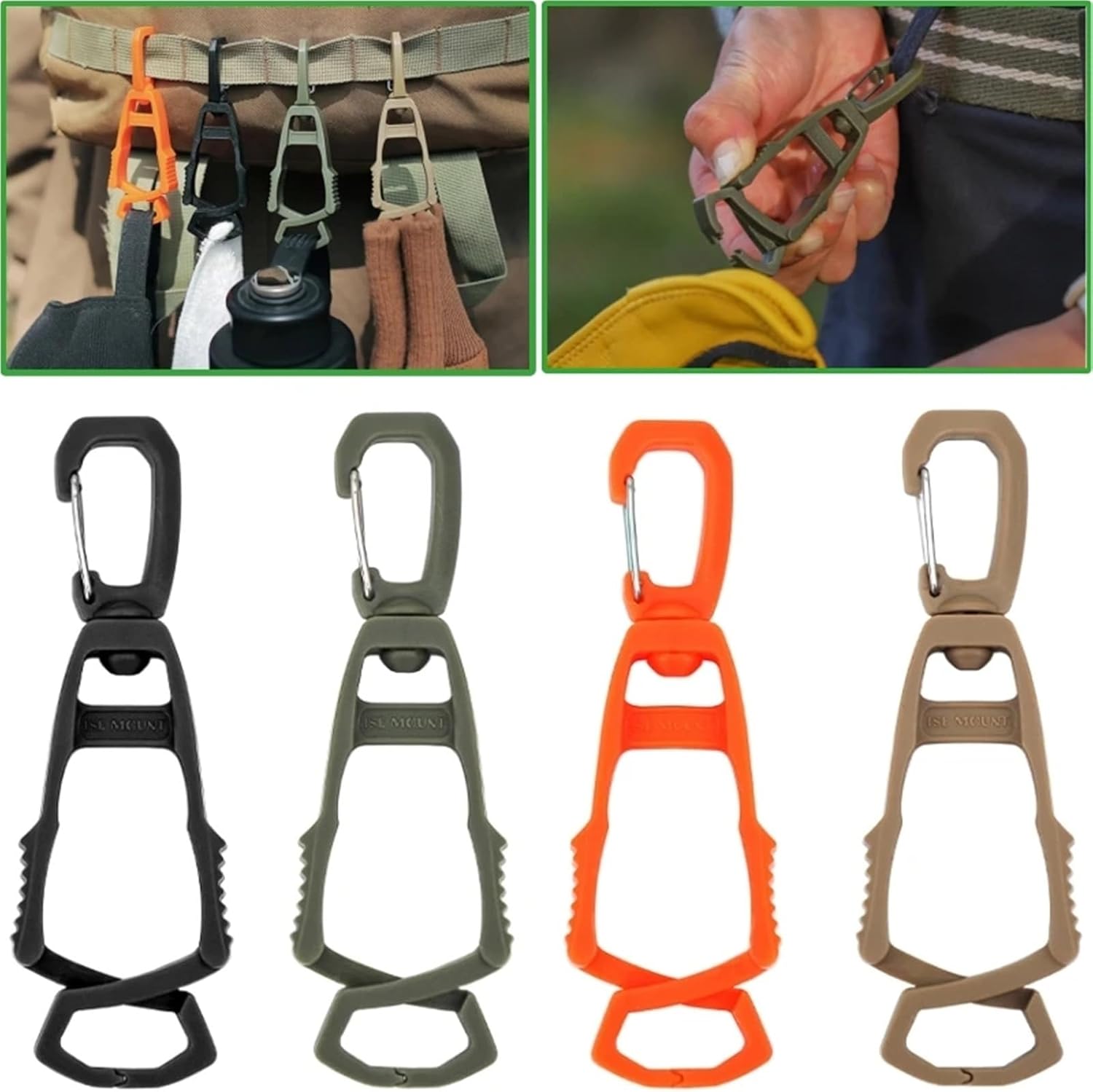 Outdoor Gloves Clip Hanger Multi-Purpose Work Holder Glove Belt Grabber Clamp