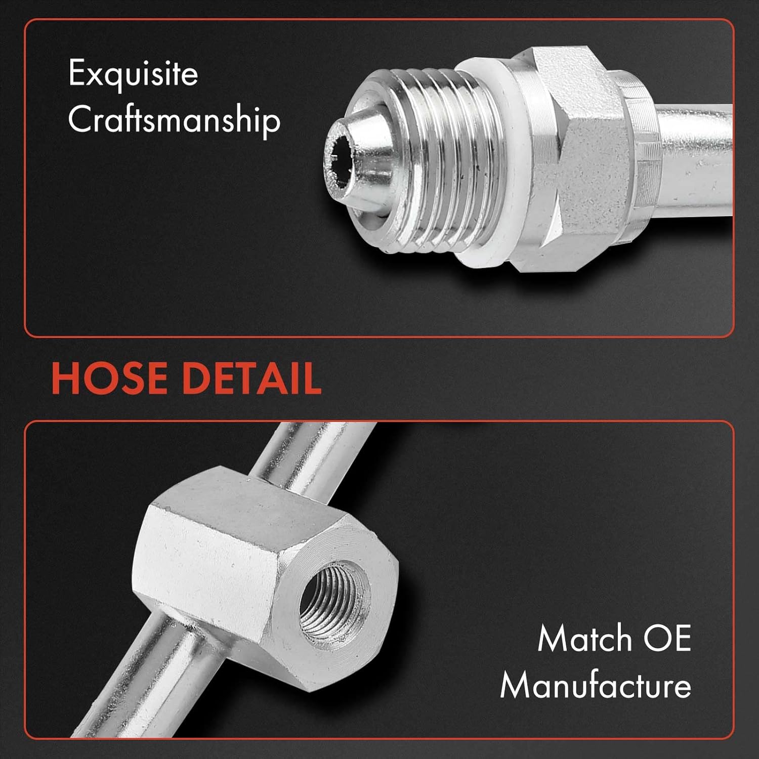 A-Premium Power Steering Pressure Line Hose Assembly Compatible with Ford Explorer 2006-2010, Explorer Sport Trac 2007-2010 & Mercury Mountaineer 2006-2010, 4.0L, with O-ring, Pump to Rack/Gear