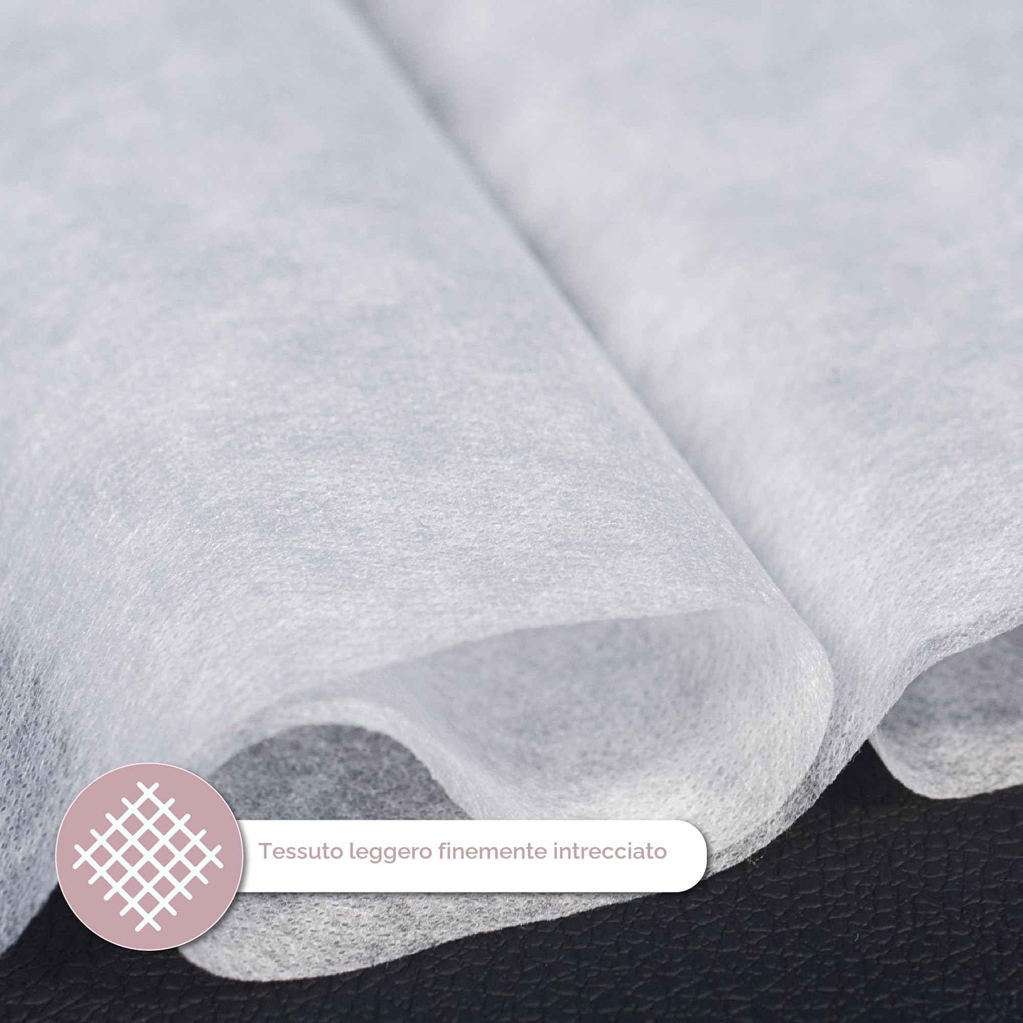 Tessuto Non Tessuto Ovatta Imbottitura - 3 m x 160 cm - Fodera Leggera Bianca Traspirante per Cucito Patchwork Quilting Abbigliamento Tappezzeria Decorazioni Senza Colla Non Termoadesiva