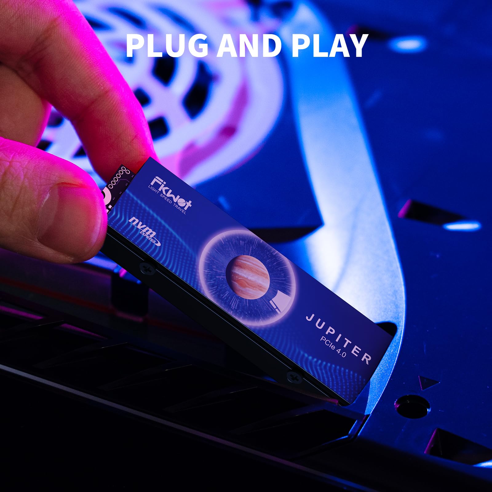 Fikwot M.2 SSD 1TB NVMe SSD da gioco PCIe Gen4 con dissipatore, fino a 7300 MB/s, unità a stato solido interna M2 2280 per PS5 (FX910)