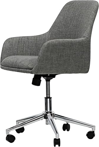 Miniatura 12 de Alera ALEWS4241 Mid-Century - Silla de trabajo con capacidad para hasta 275 libras. Altura del asiento de 18.9 a 22.24 pulgadas. Color gris