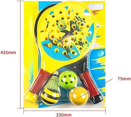Miniatura 6 de Raquetas de tenis de pádel con mango antideslizante, cómodas con pelotas, raquetas de tenis para actividades deportivas, fiestas principiantes