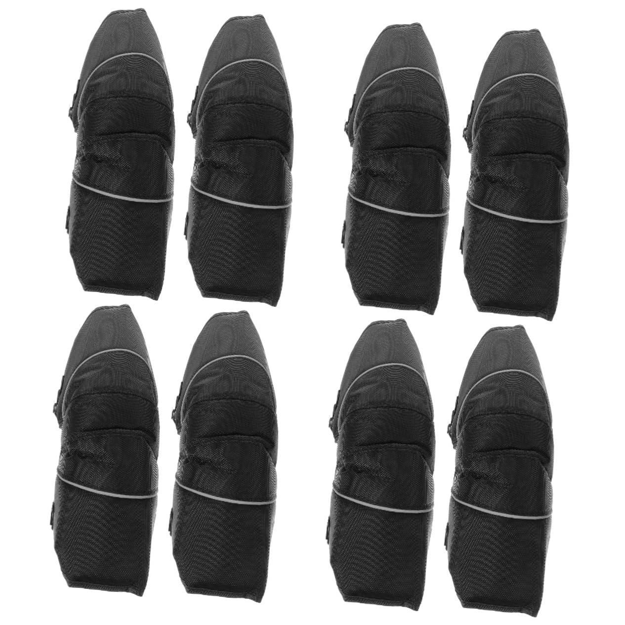 minkissy 4sets Adjustable Protective Knee Pads for Snowboarding and Motorcycling Lightweight Pu Material Impact Resistant Riding Gear for Biking and Outdoor Sports 2pcs*4