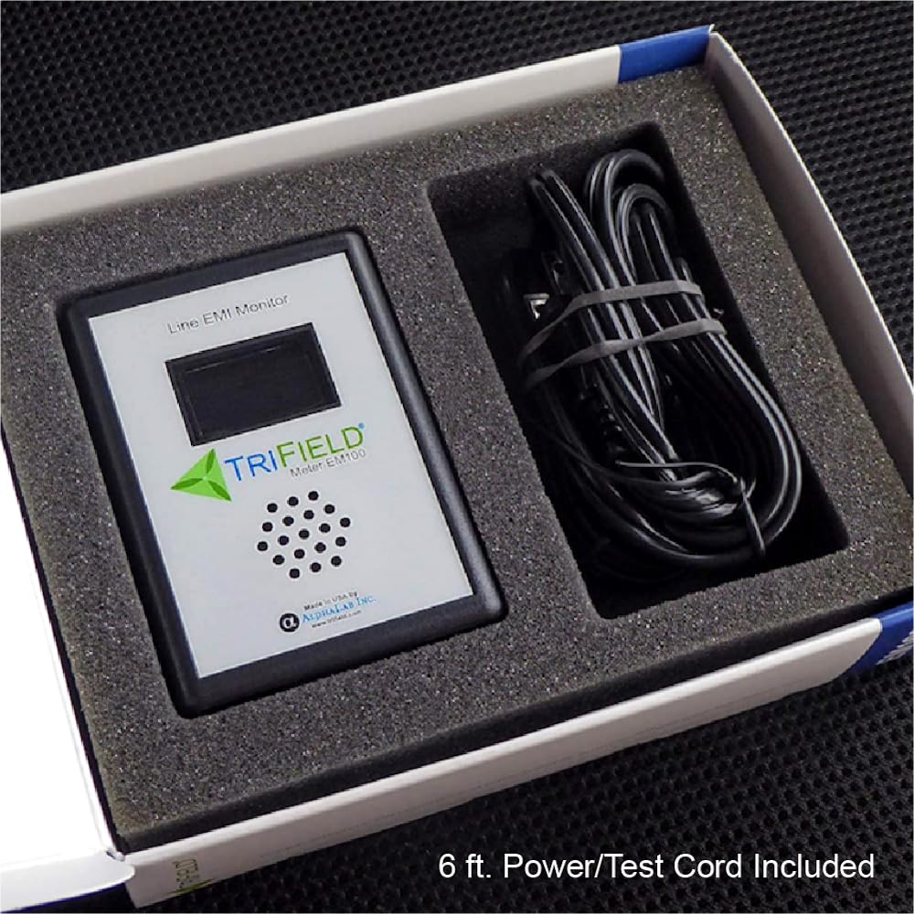 Dirty Electricity Meter by Trifield - Model EM100 - EMI Power Line Noise Analyzer | Know Your Electricity @ Home Office Shop - Made in USA by Alphalab Inc. product thumbnail 8
