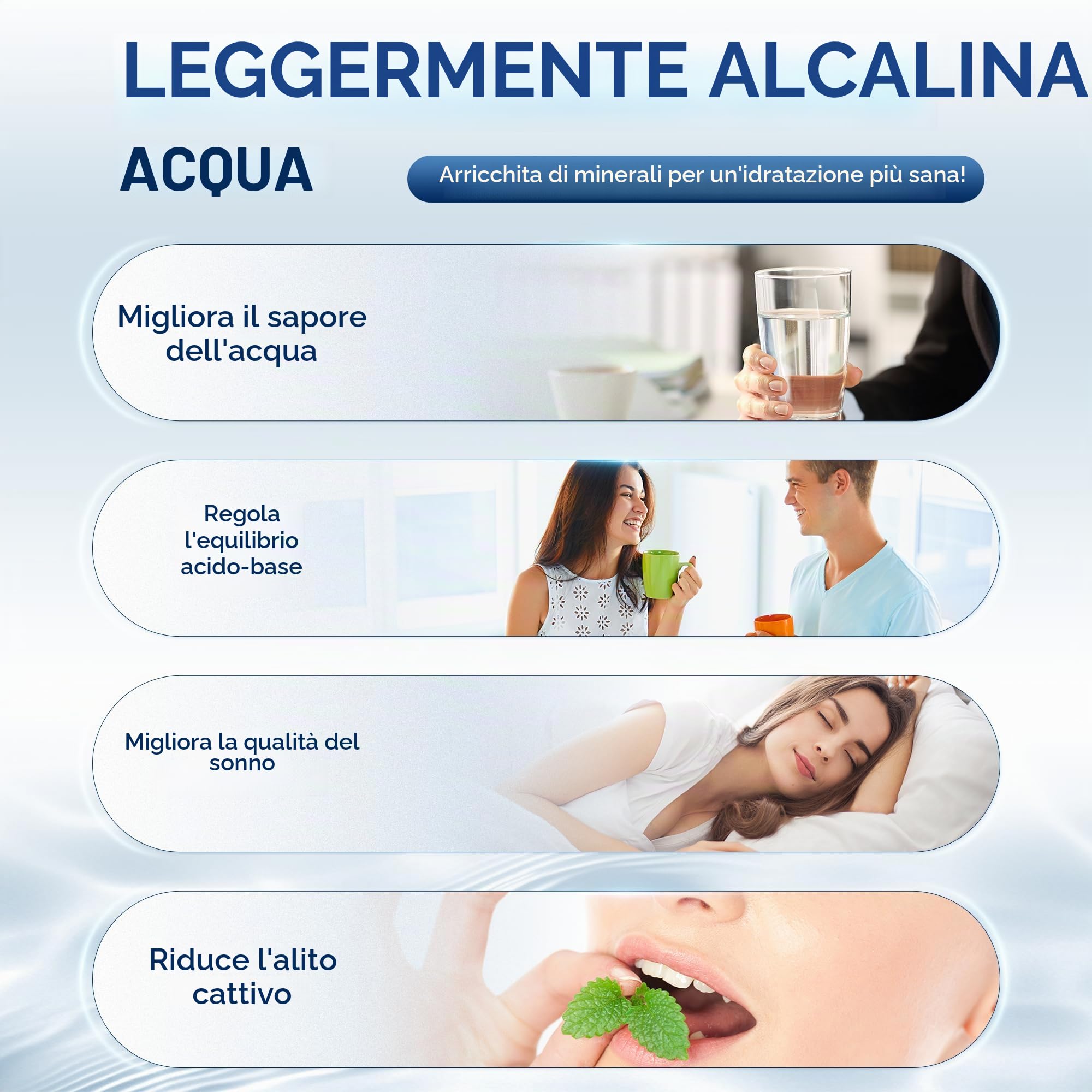 AQUALTRA USF-2B-15 Sistema filtrante sottolavabo leggermente alcalino, 106 000 L, riduce PFOA, PFOS, cloro, piombo, mercurio, cloramina, fluoro, particelle di microplastica, cattivo gusto e odore