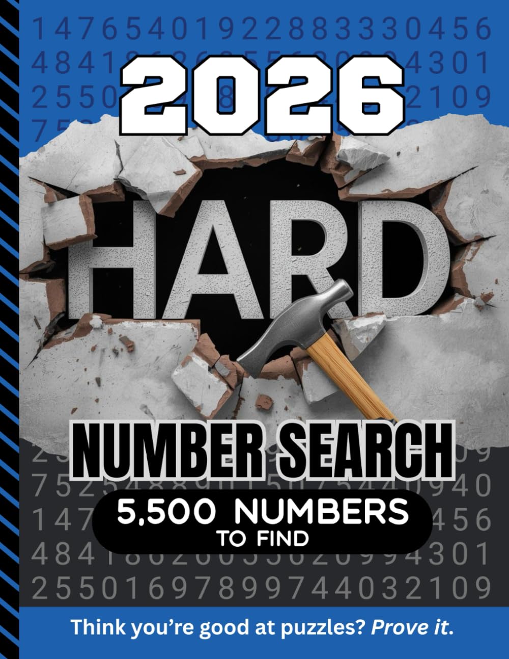 2026 Hard Number Search: 5,500 Multi-Digit Clues To Find / Large Print Puzzle Lover Gift For Adults (Dated Hard Number Searches)