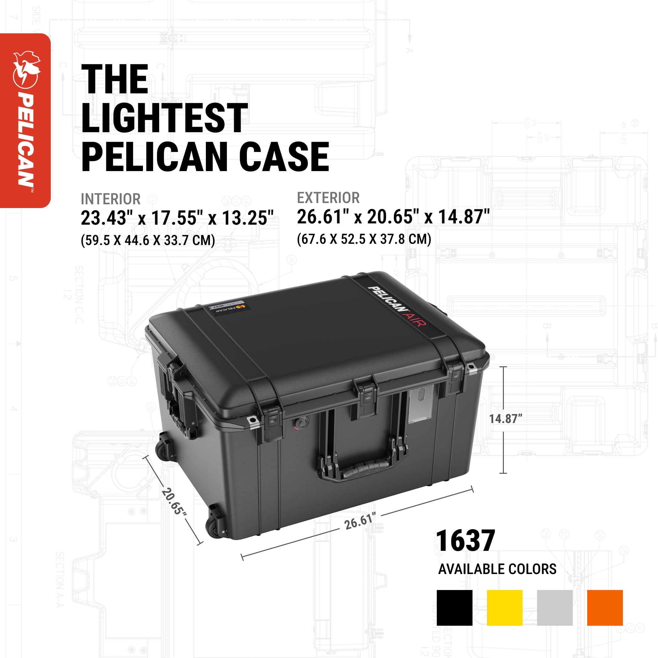 (未使用･未開封品)1637 Air Case (Black) 1637 Air Case | Pelican Official Store