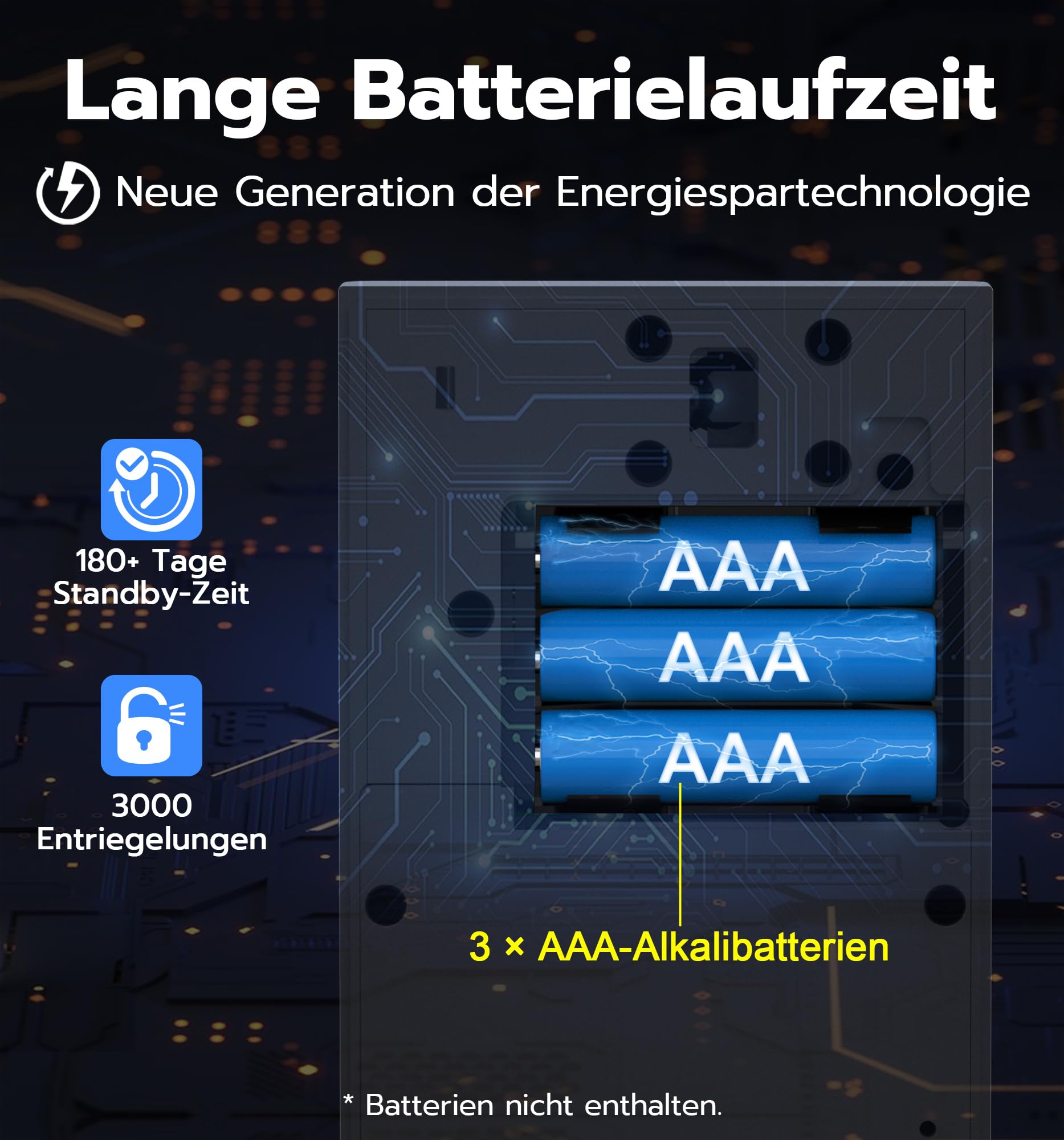 Schlüsselbox mit Fingerabdruck, RFID & Bluetooth – Wetterfester Smart-Key-Safe für Immobilienmakler & Vermieter, Schlüsselversteck außen, Türhänger oder Wandmontage