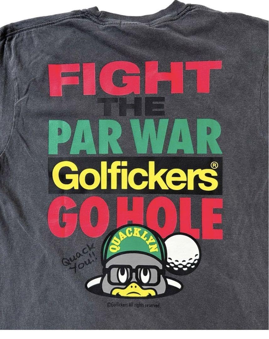 【プロフ必読：新品】Golfickers FIGHT THE PAR WAR Amazon.co.jp: golfickers 黒 Ssize Fight The Par War
