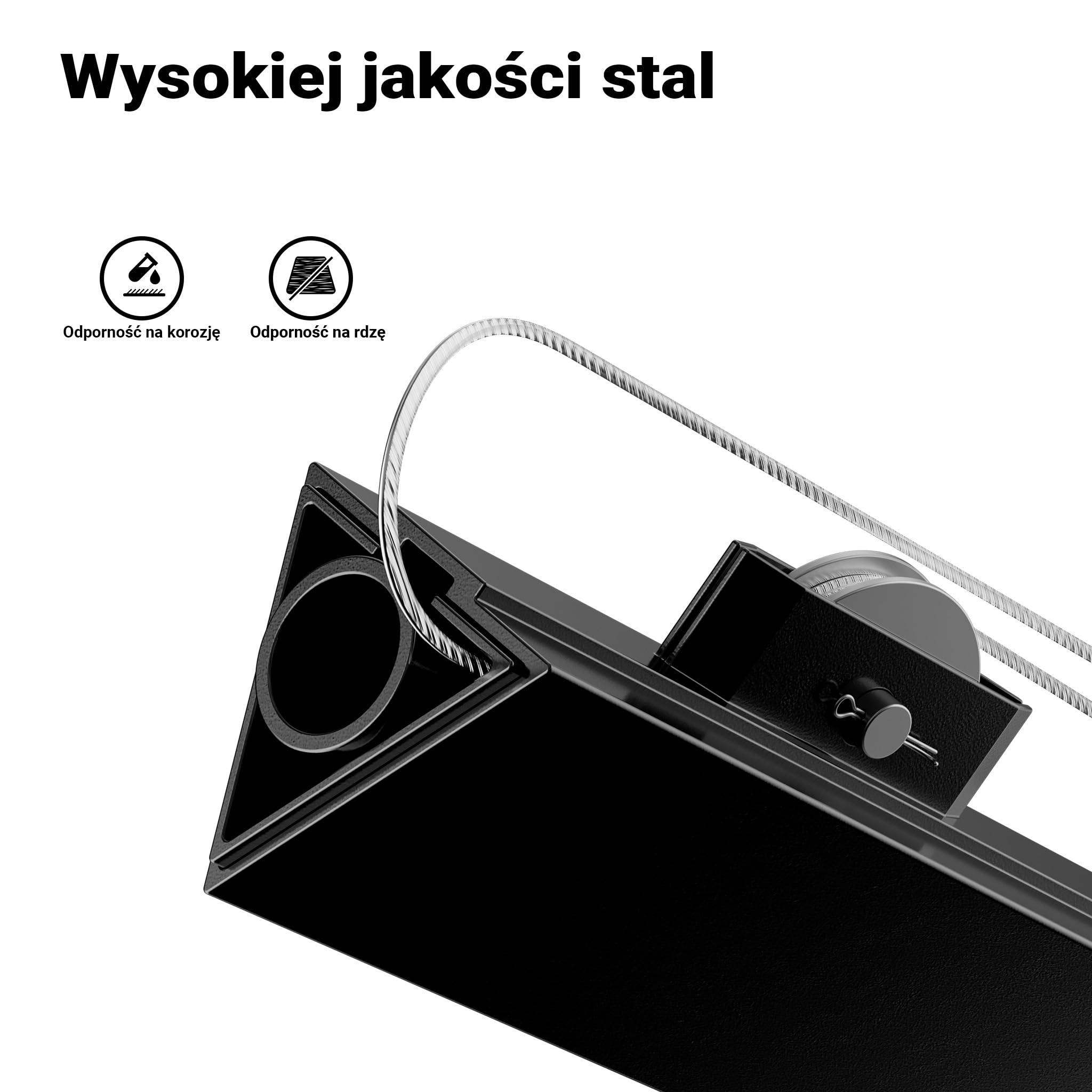 Przedłużenie Wiltec 140 cm do podnośnika do płyt XXL do maks. 68 kg, pomoc montażowa do płyt gipsowo-kartonowych, podnośnik do płyt gipsowo-kartonowych z 3 kółkami, czarny