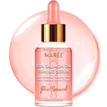 MAREE PDRN Serum Peptides Serum for Face Anti-Aging Salmon DNA Face Serum with Retinol, Niacinamide & Collagen Hydrating Facial Serums for Women Glass Skin Glow Wrinkle Care Moisturizer