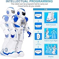 Vista 4 de KingsDragon Juguete de robots para niños, juguete de detección de gestos RC, robot interactivo para caminar, cantar, bailar, regalos de cumpleaños