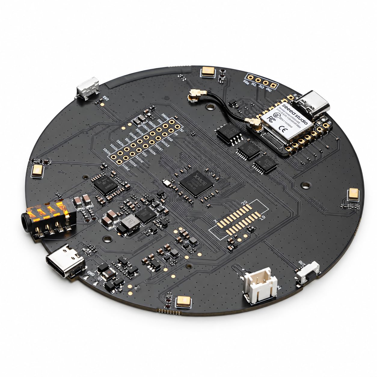 seeed studio reSpeaker XVF3800 4-Mic Array with XIAO ESP32S3, Bare Board | Open-board Voi…