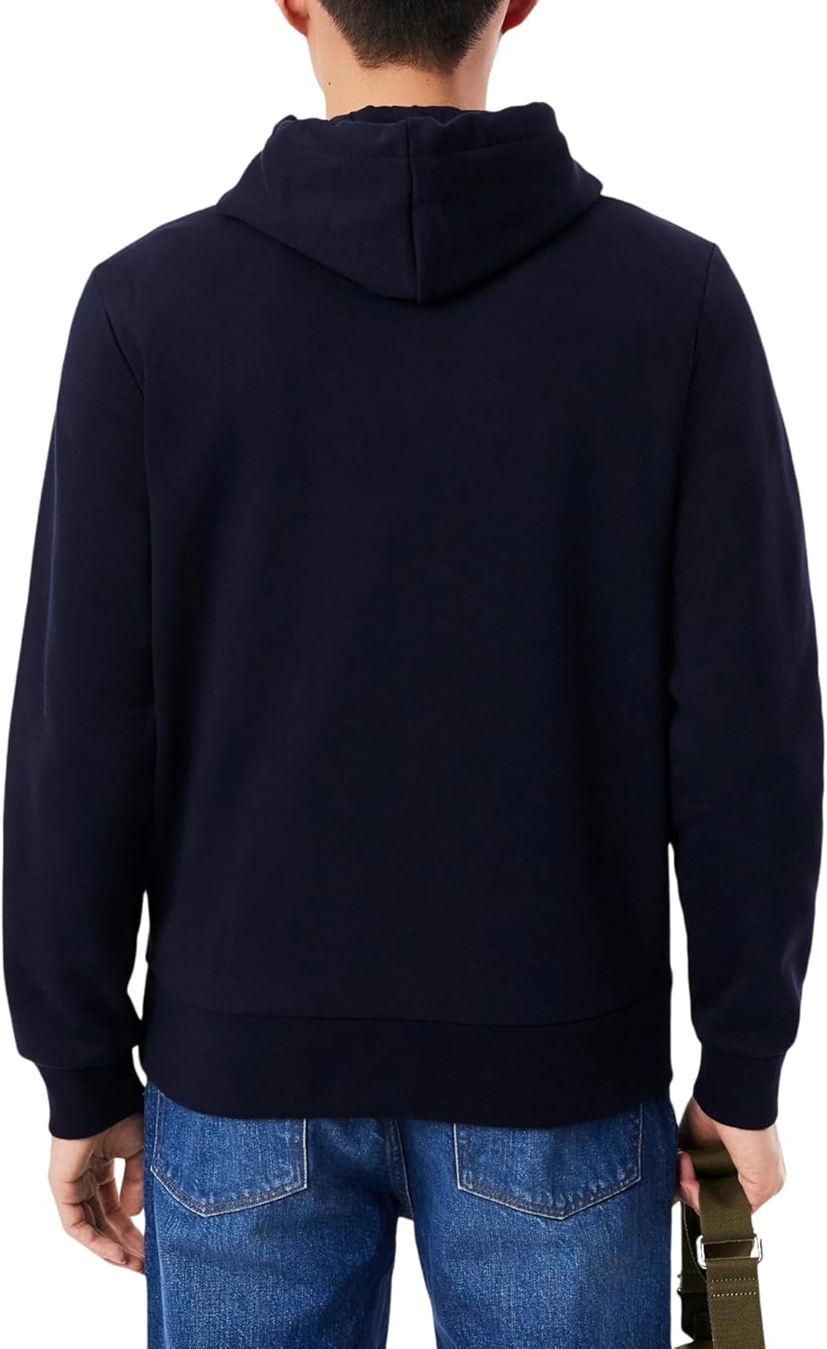 Lacoste mens Men's Long Sleeve Solid Pop Over SweaterSweatshirt - Image 3