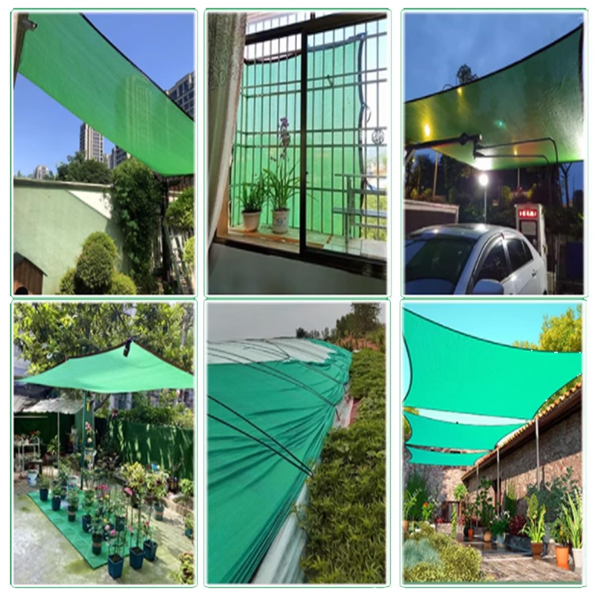 Rete Ombreggiante Telo da Sole Verde 90% Ombreggiatura, Rete Parasole Resistente all'Usura Tessuto Ombra con Occhielli per Cortile Finestra Pianta del Fiore((2x9) m)