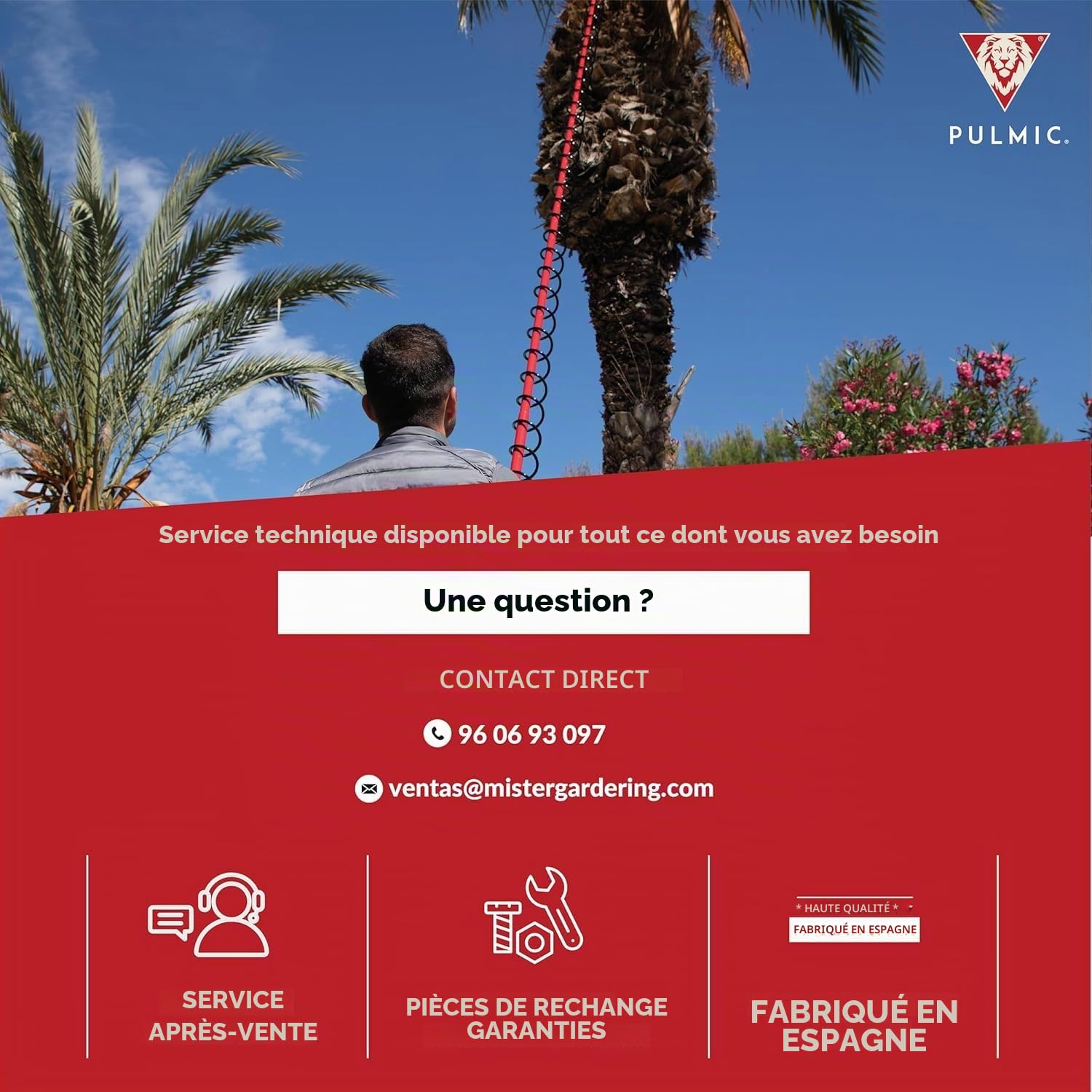 PULMIC Pulvérisateur à Dos 16L Professionnel + Lance Télescopique 5m, Pulvérisateur Agricole Manuel pour Herbicide et Insecticide, Pulvérisateur Haute Pression avec Lance Extensible