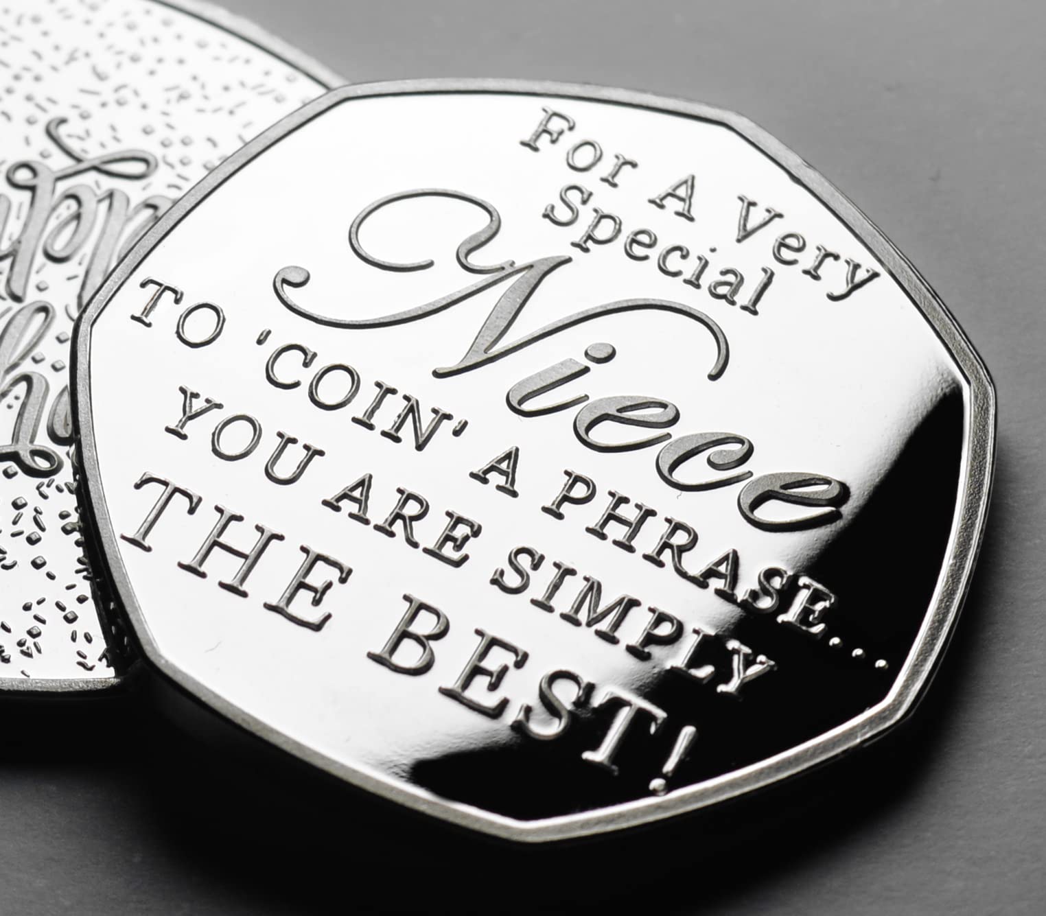 The Commemorative Coin Company Silver Happy Birthday Commemorative - For A Very Special Niece. 'Coin A Phrase'. Gift/Present. From Auntie/Uncle