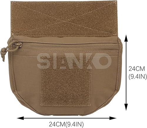 Miniatura 7 de Tactical FC Drop Storage Pouch Multifuncional Utilidad EDC Herramienta Admin Sundry Bolsa, Airsoft Caza CS Chaleco táctico Extensión Pecho Accesorio