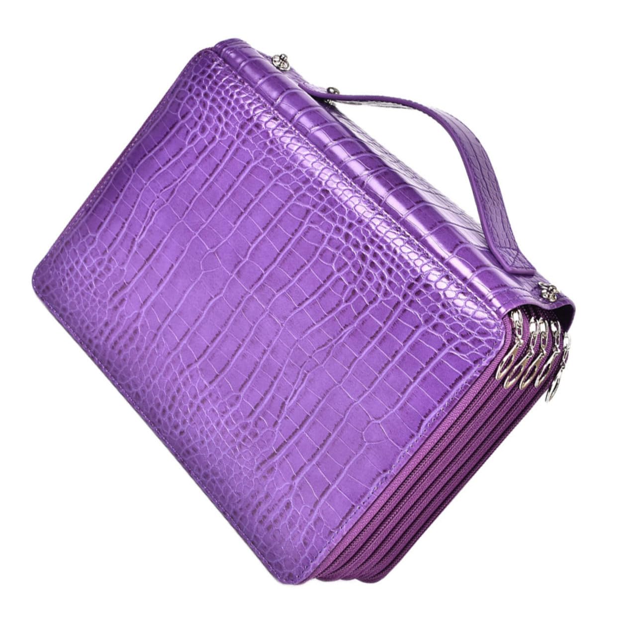 DOITOOL Portapenne Multifunzione 252 Fori Astuccio Pu Zip per Matite e Cancelleria Borsa Portaoggetti Spaziosa per Scuola e Ufficio