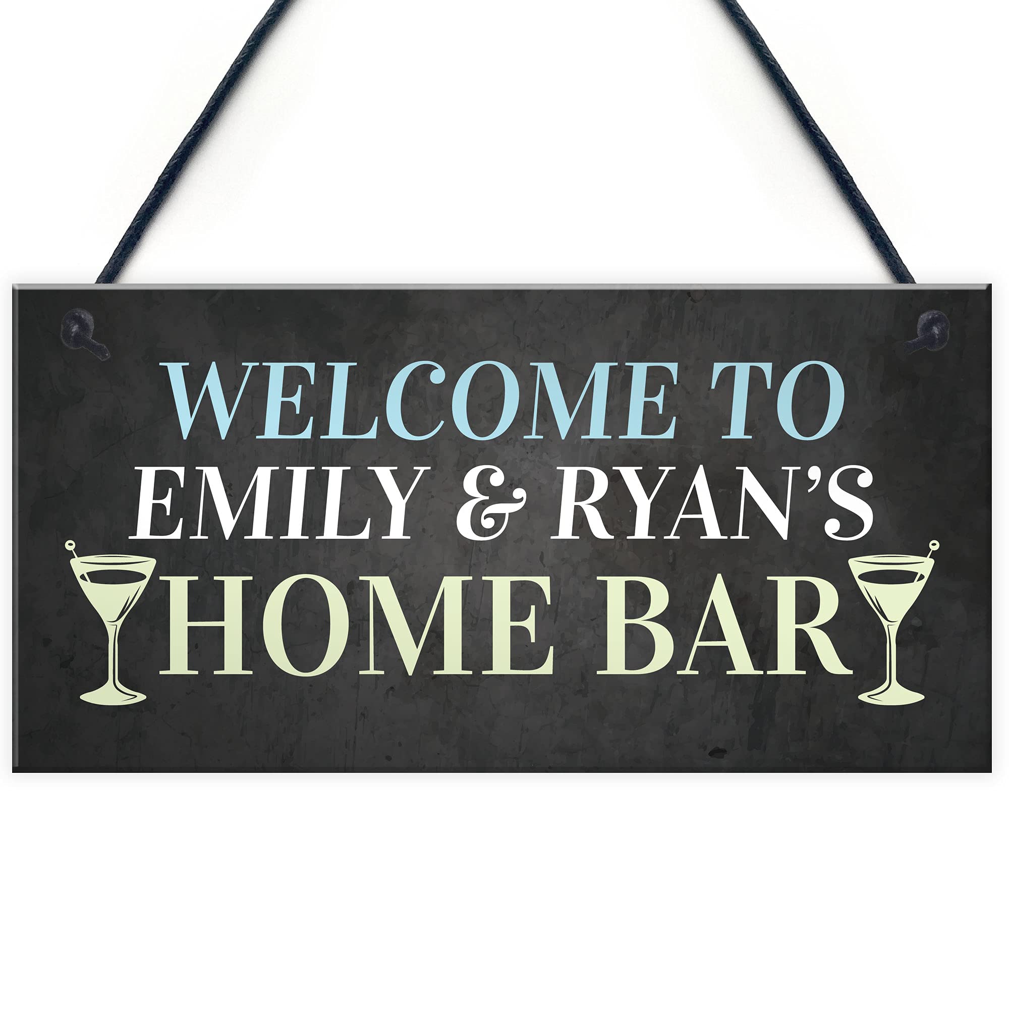 PERSONALISED Home Bar Sign Garden Pub Plaque Quirky Home Decor Gift