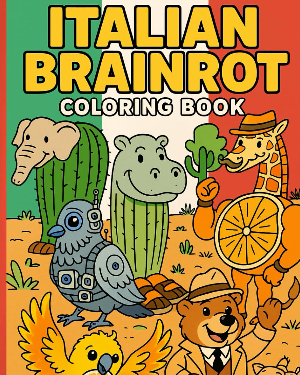 Italian BrainRot Coloring Book