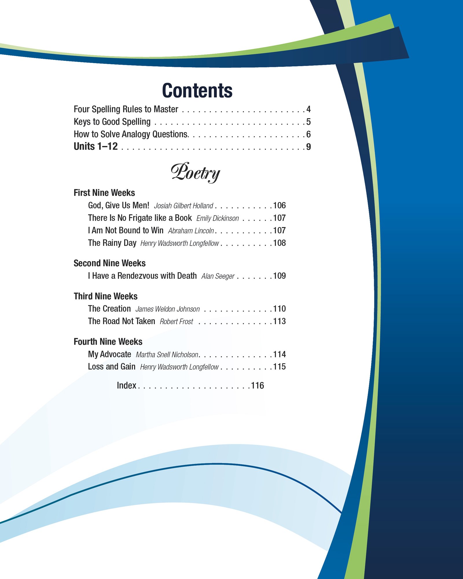 Vocabulary, Spelling, Poetry V - Abeka 11th Grade 11 Highschool Spelling, Vocabulary, and Poetry Student Work Book - Image 3