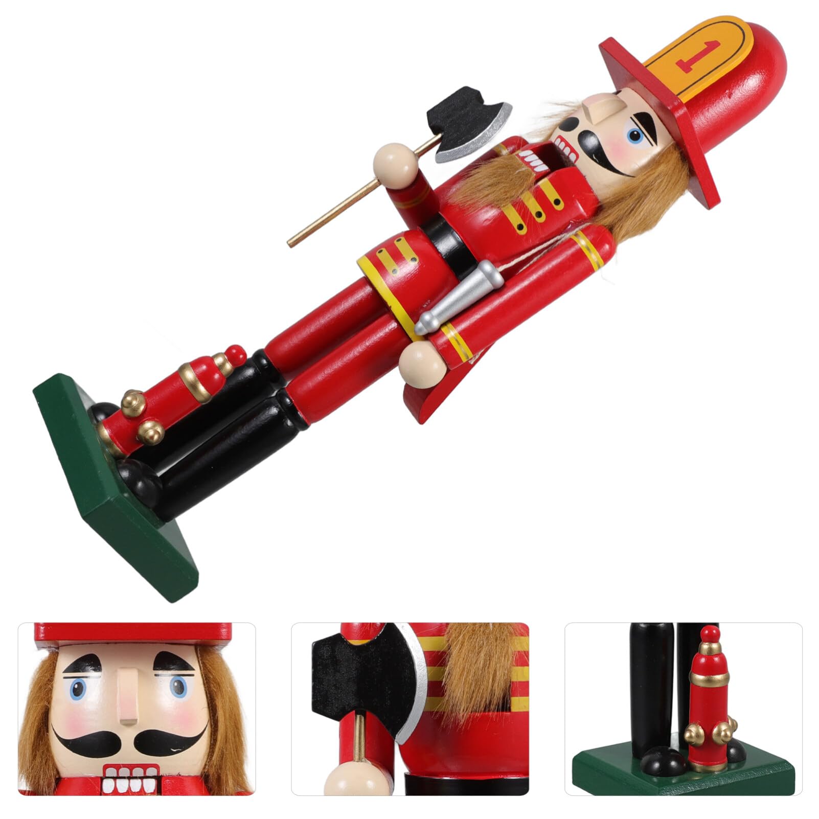 Amosfun Nussknacker-Soldat für Weihnachtsdekorationen Nussknacker-Ornament als Schmuckstück für Küchentheke oder Kaminsims