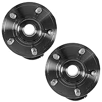 Vista 588 de TRQ Juego de 2 rodamientos de rueda trasera y conjunto de cubo con sensor ABS compatible con Ford Transit Connect 2014-2018