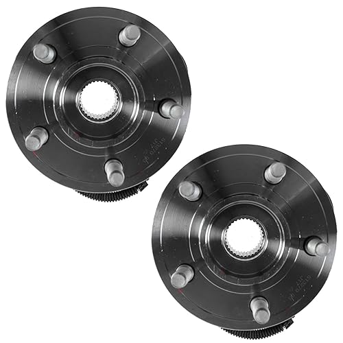 Vista 588 de TRQ Juego de 2 rodamientos de rueda trasera y conjunto de cubo con sensor ABS compatible con Ford Transit Connect 2014-2018