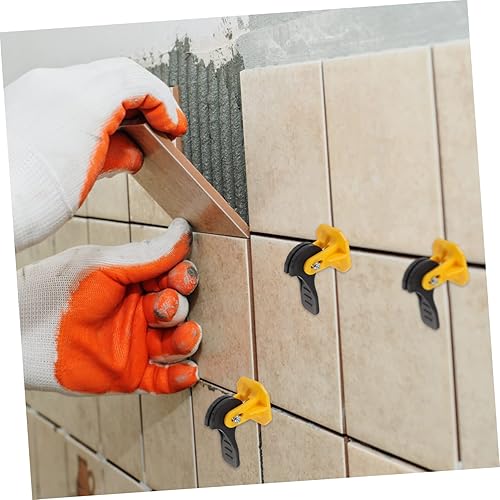 Miniatura 9 de Uonlytech Kit de sistema de nivelación de azulejos, 50 piezas, pinzas niveladoras de azulejos, herramientas para la instalación