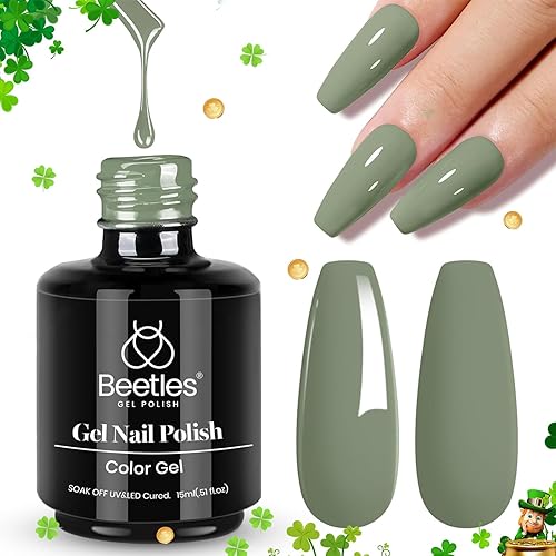 Miniatura 391 de Beetles Nude - Esmalte de uñas en gel natural de 15ml/0.5 onzas líquidas, color neutro, color crema, translúcido, lámpara LED UV para uñas, 15ml/0.5