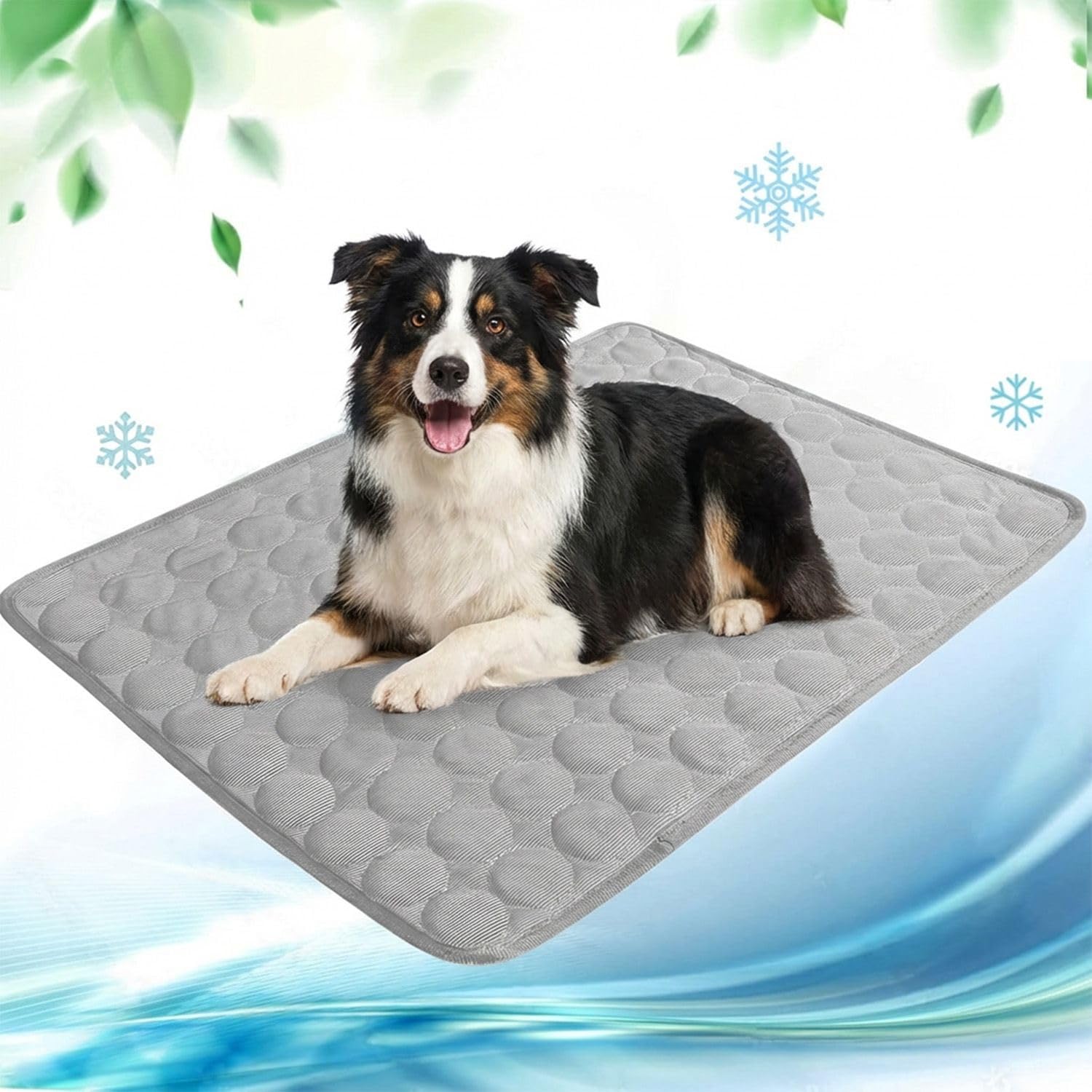 OFFASST Kühlmatte für Hunde, Selbst Kühlende Hundematte & Kühlkissen Waschbar für Zuhause, Auto & Reise - Kühldecke für Haustiere wie Katzen