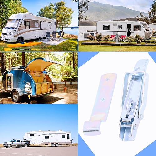 Miniatura 3 de 2 pestillos de puerta de elevación de remolque utilitario, piezas de manija para puerta de remolque de caravana, accesorios de repuesto para caravana