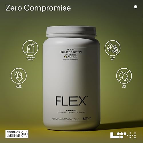 Miniatura 7 de LTH Aislamiento de proteína de suero Flex  Confiado por Life Time Members  Proteína en polvo sin lactosa  Certificado NSF para deporte  Bajo en