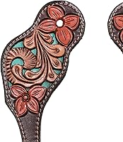 Vista 2 de Correas de espuelas de cuero para adultos, estilo occidental, para mujeres, para equitación, carreras de barril, espectáculos y rodeo, para mujeres