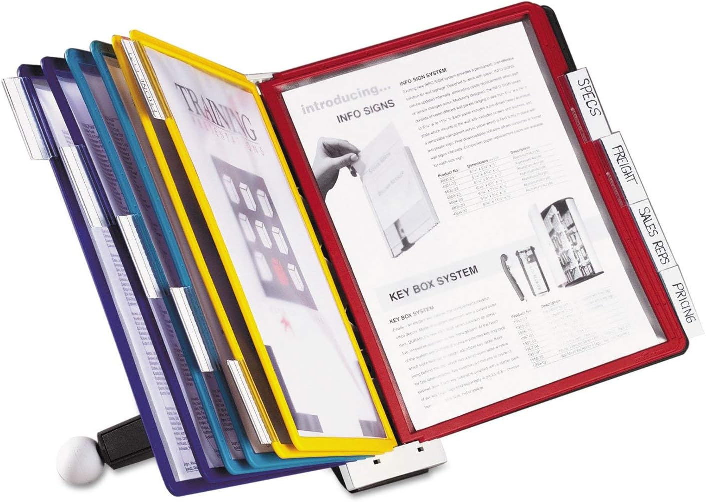 Durable 554200 Sherpa Desk Reference System, 10 Panels, 10