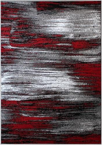 Masada Rugs - Alfombra moderna contemporánea color grisnegro Masada Rugs - Alfombra moderna contemporánea color grisnegro