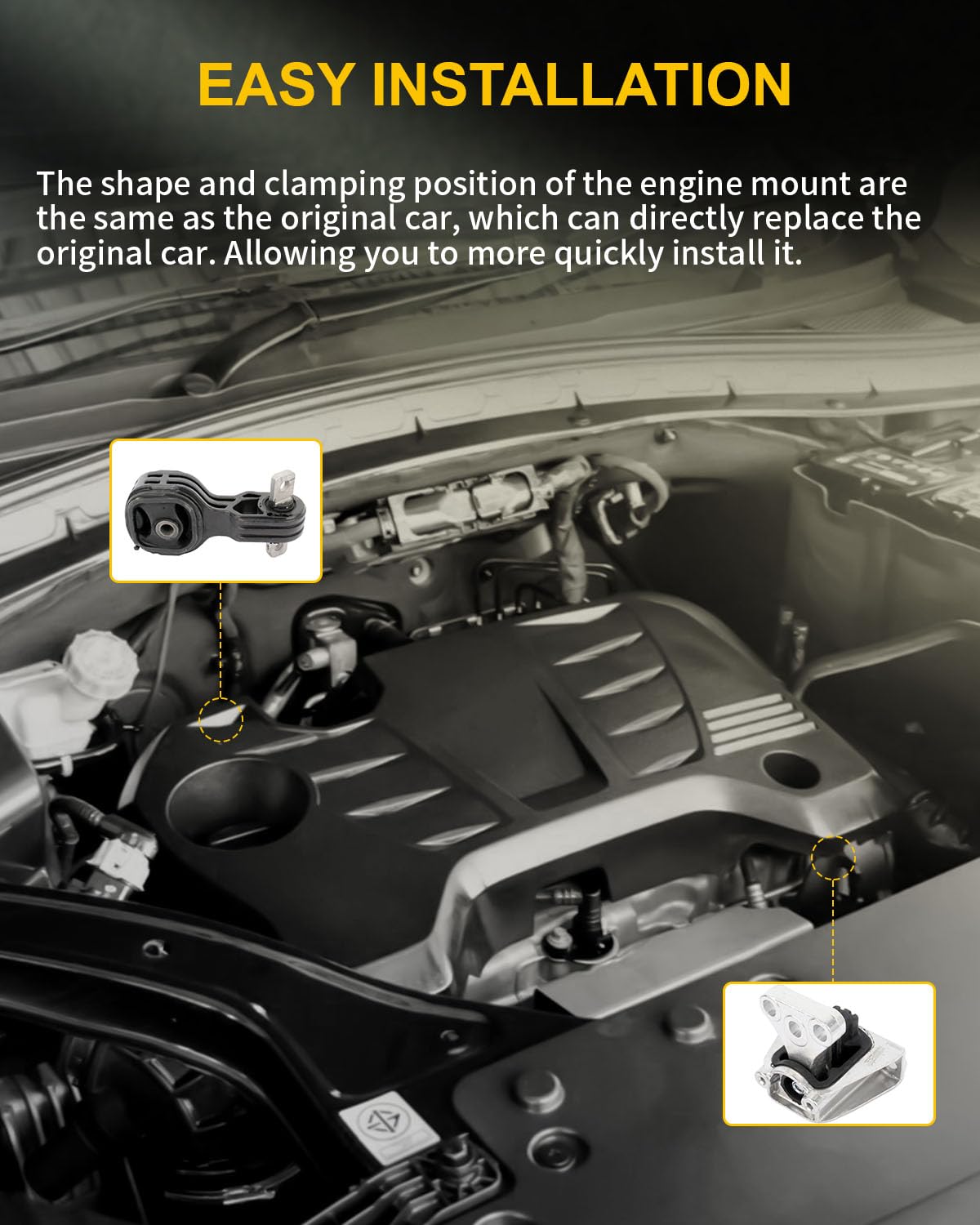 Front Right Engine Motor Mount For 2007-2011 Honda CR-V 2.4L - Replaces 50820-SXS-A01