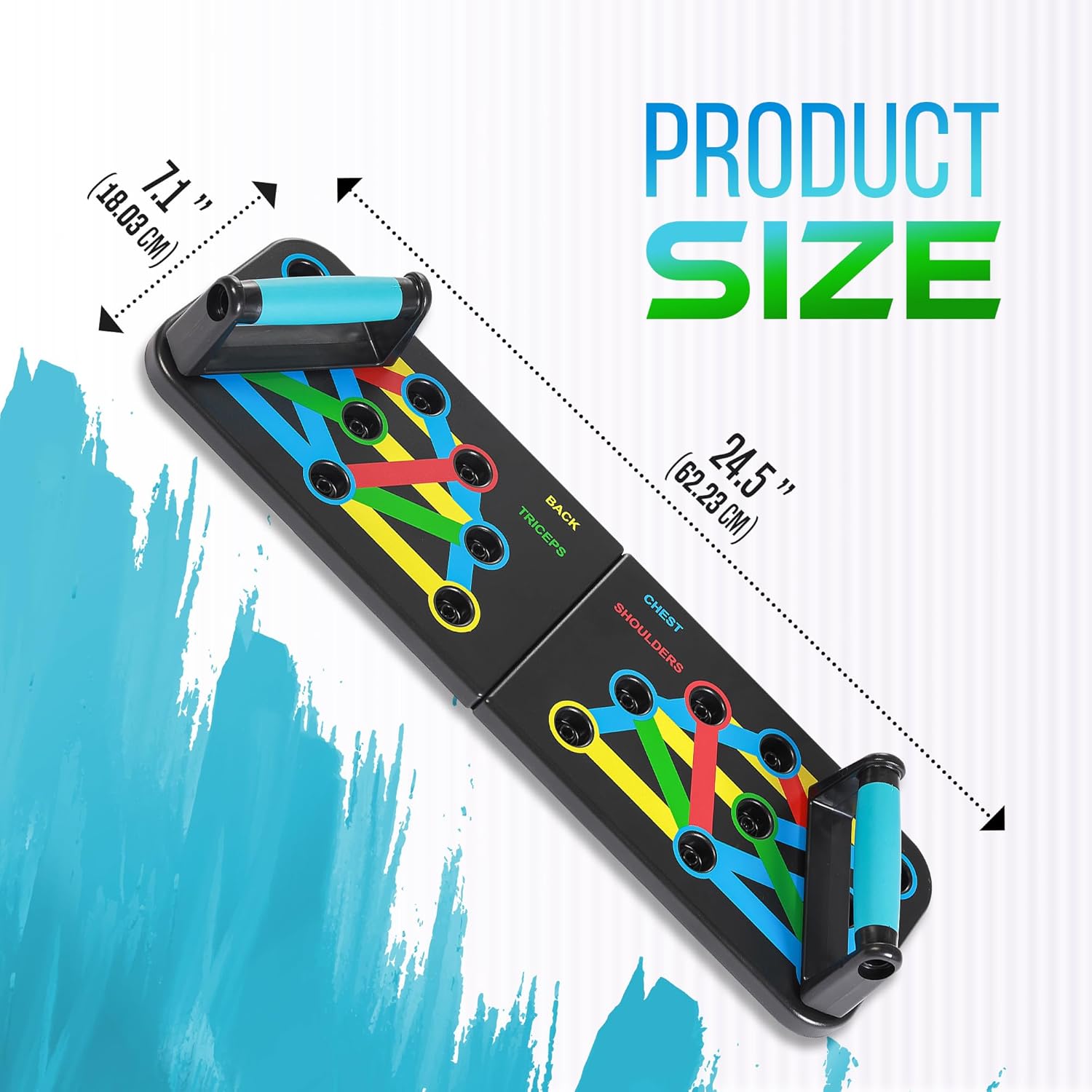 Push Up Board 9 in 1 | Push Up Board for Men & Women | Multi-functional Push Up Bar System | Perfect Pushup Board | Home Gym Workout Equipment