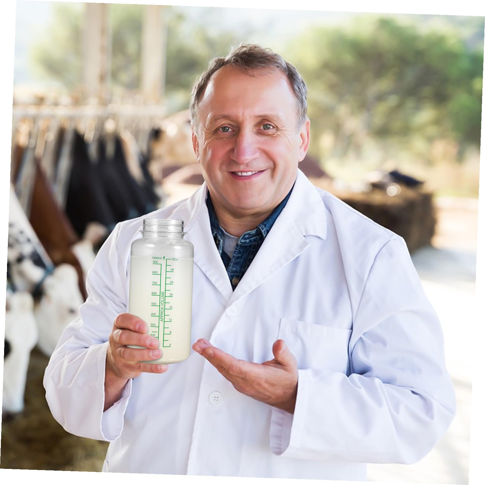 Tofficu Mungitrice Manuale per Mucche e Pecore in Plastica, Kit Compatto Accessori per Allevamenti, Forniture per Bestiame per Uso Domestico e Agricolo