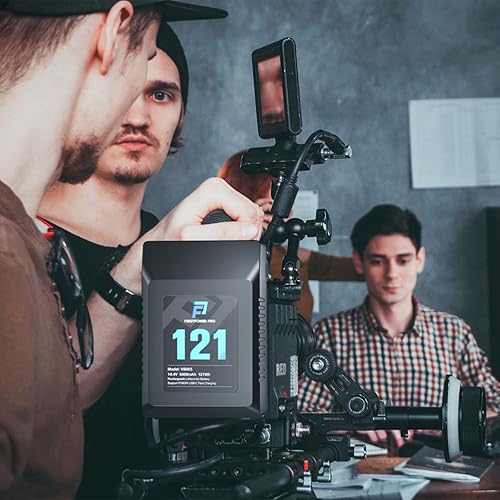 Miniatura 6 de FirstPower Batería de montaje en Vbloqueo en V, 121 Wh(8400 mAh, 14.4 V), soporte de batería de montaje en V PD 60 W, cargador rápido USB-C, con