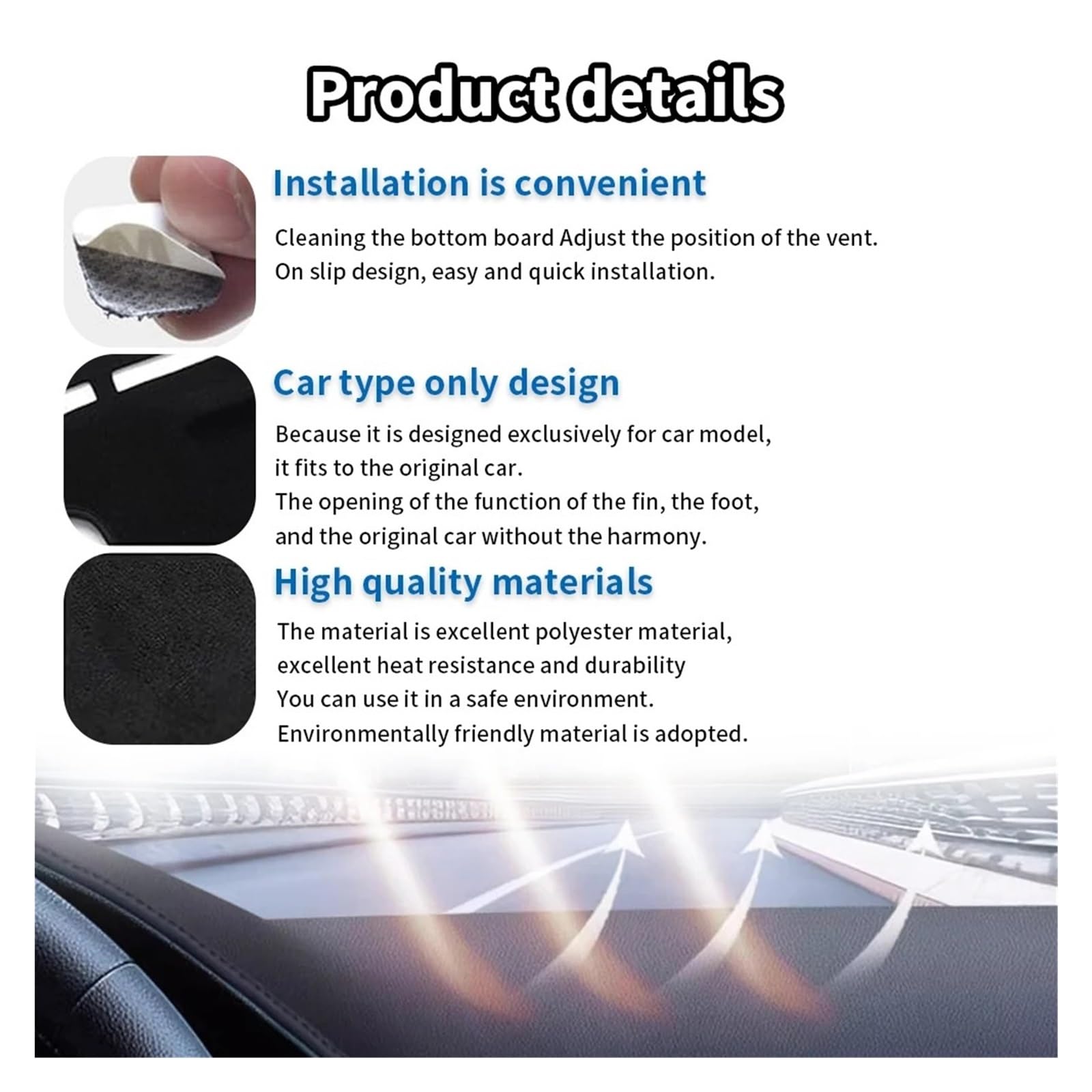Armaturenbrett-Abdeckmatte Für StepWgn G5 Auto Armaturenbrettmatte Zubehör Sonnenschutz Schutzpolster Dashboard rutschfeste Mat