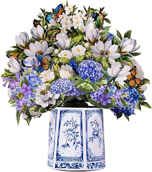 Pop Up Birthday Cards for Women&mom- butterfly bouquet greeting card