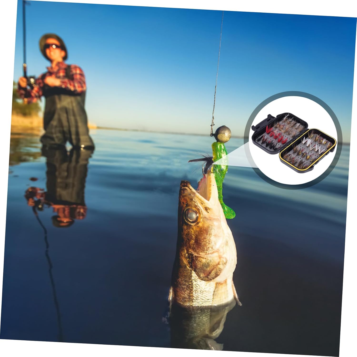 80 Pcs Fly Hook Fishing Equipment Fishing Tackles Fly Fishing Hooks Fly Fishing Bait Crappie Lures Hook