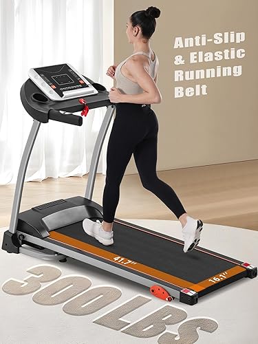 Miniatura 8 de Merax Treadmill with 8% Incline, 3.0HP Folding Treadmills for Home,10MPH Walking Pad with Handle Bar,300 LBS Capacity Walking Pad Treadmills with