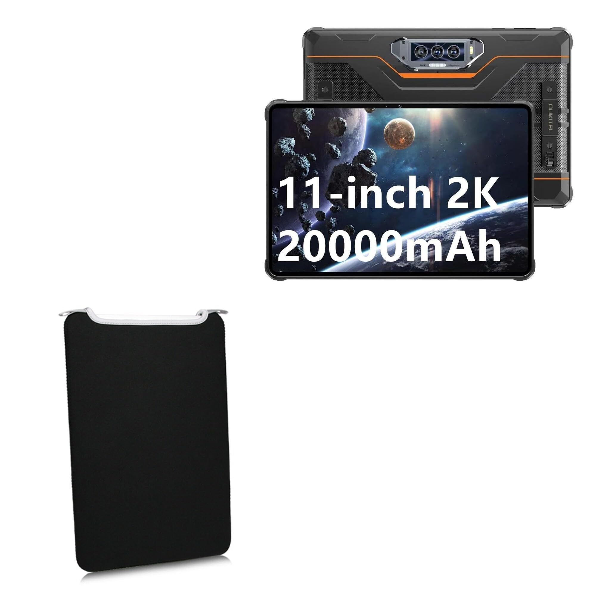 BoxWave Case Compatible with Oukitel RT8 - SlipSuit, Soft Slim Neoprene Pouch Protective Case Cover - Jet Black