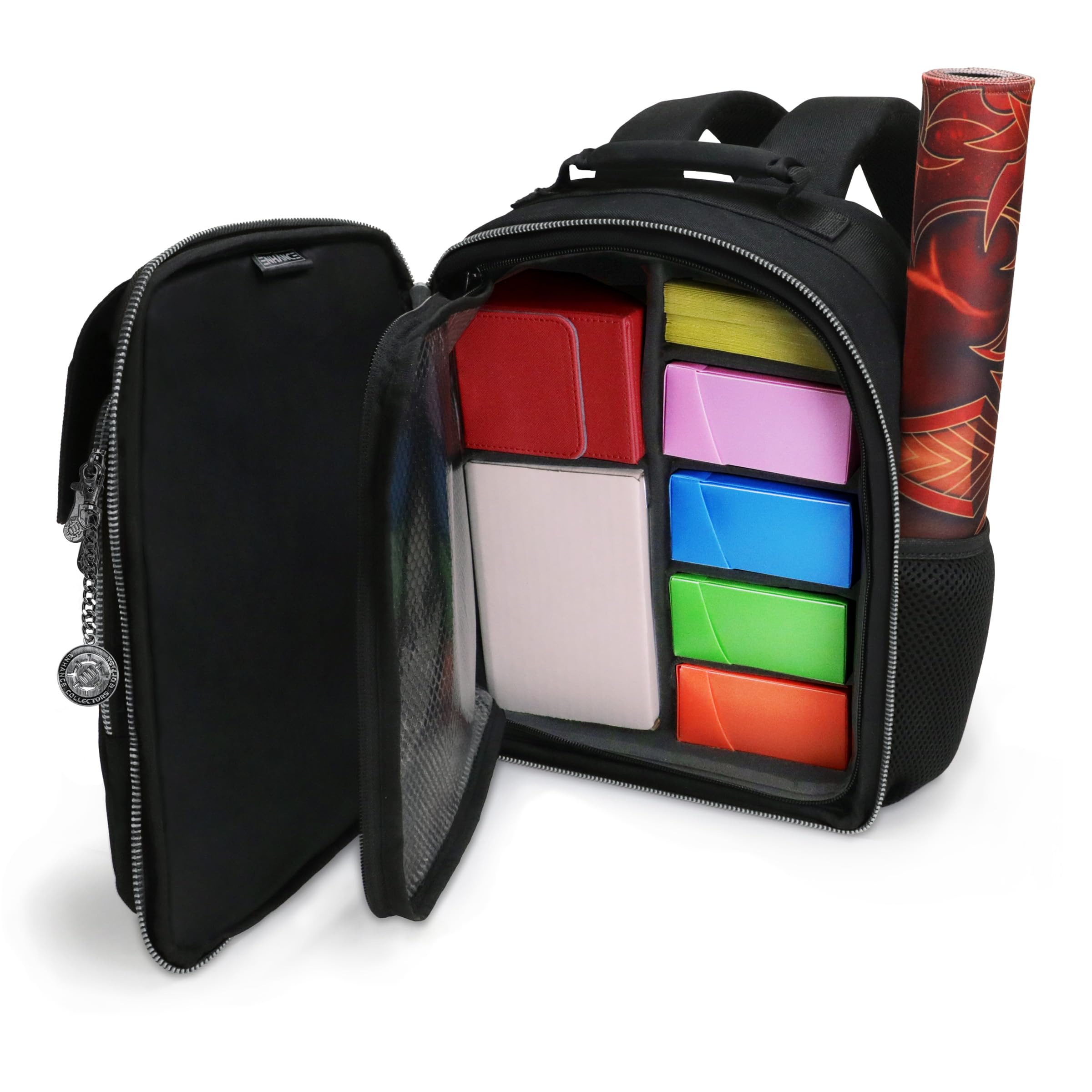 Amazon.com: ENHANCE Collector's Edition Small Card Backpack - Card Defender  Screen, Storage for Dice Bag, Deck Boxes