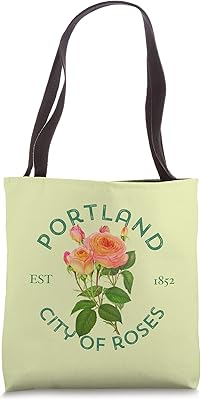 Portland Oregon OR City Of Roses Flower Gardener Souvenir Tote Bag