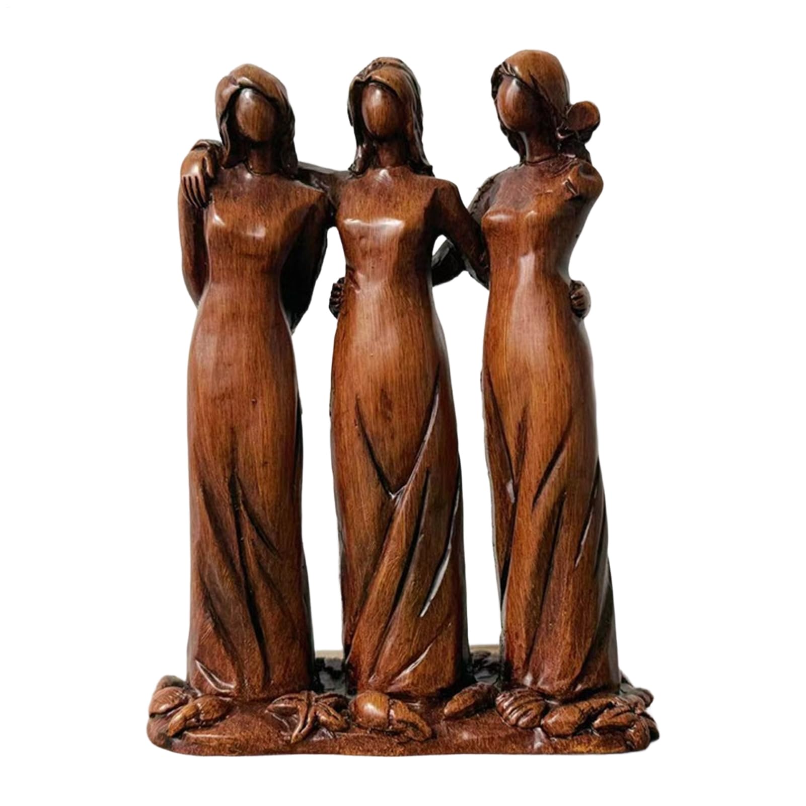 Sculpture trois soeurs statue symbolique sororité objet déco amitié pour chambre