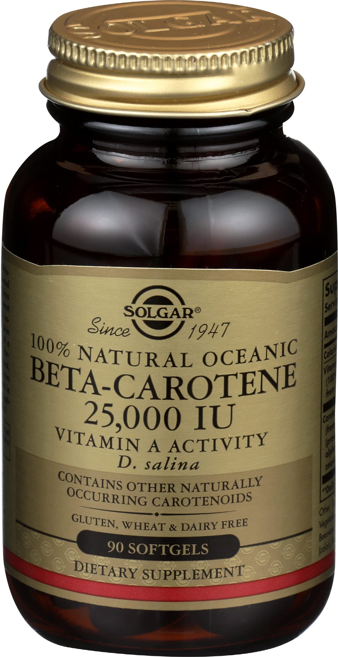 Buy Solgar Oceanic BetaCarotene 25,000 IU, 90 Softgels y Vision